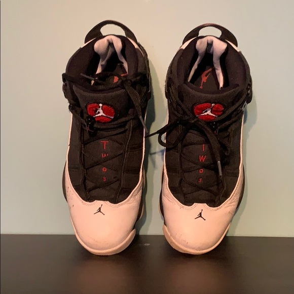 Jordan 6 Rings (black, white & red) Good Condition - Picture 3 of 3